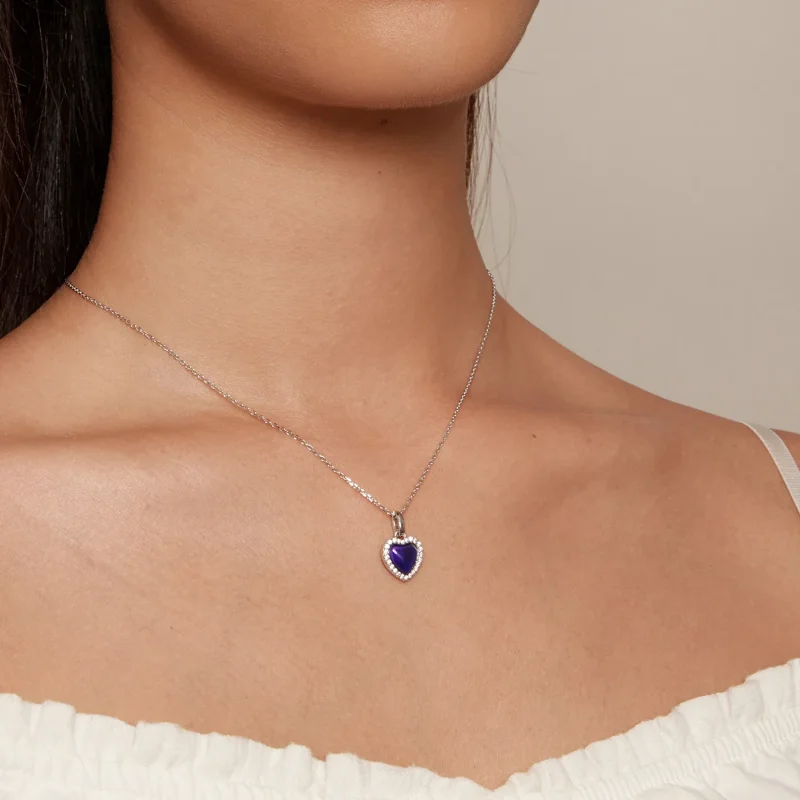 (zdjęcie do) Pandora Style Emocjonalna Naszyjnik Serce - BSN344 - Wyświetl 6