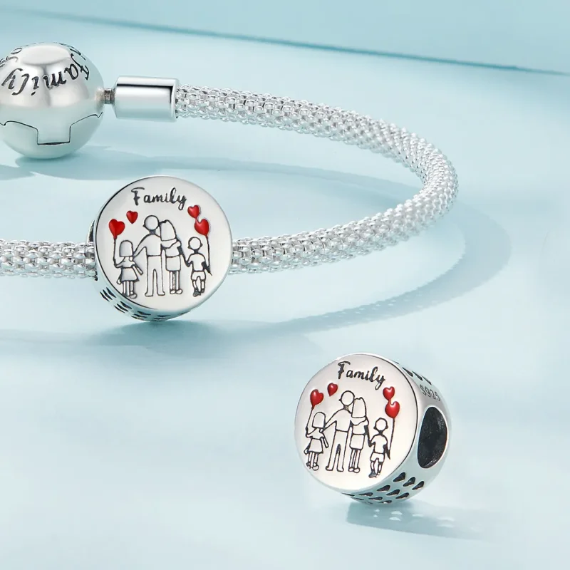 (zdjęcie do) Pandora Style Family Charm - SCC2494 - Wyświetl 4