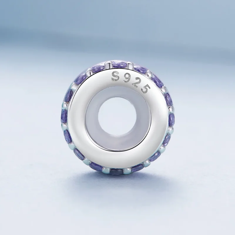 (zdjęcie do) Pandora Style Fioletowa Podwójna Warstwa Silikonowego Spaceru - BSC883-VT - Wyświetl 3