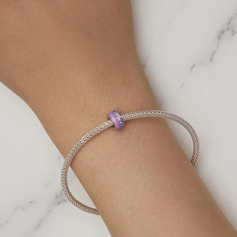 (zdjęcie do) Pandora Style Fioletowa Podwójna Warstwa Silikonowego Spaceru - BSC883-VT - Wyświetl 7