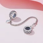 Pandora Style Flower of Life - Bezpieczny łańcuch z silikonu - SCC2632