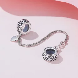 Pandora Style Flower of Life - Bezpieczny łańcuch z silikonu - SCC2632