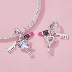 Pandora Style Grzebień, wisiorek z pomadką i lustrem - SCC2474