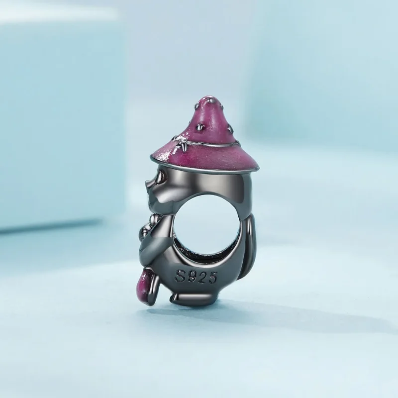 (zdjęcie do) Pandora Style Halloween Witch Cat Charm - SCC2625 - Wyświetl 3