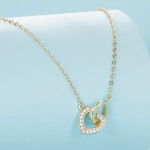 Pandora Style Heart To Heart - Srebrny naszyjnik 925 - SCN181-B