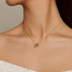 Pandora Style Heart To Heart - Srebrny naszyjnik 925 - SCN181-B