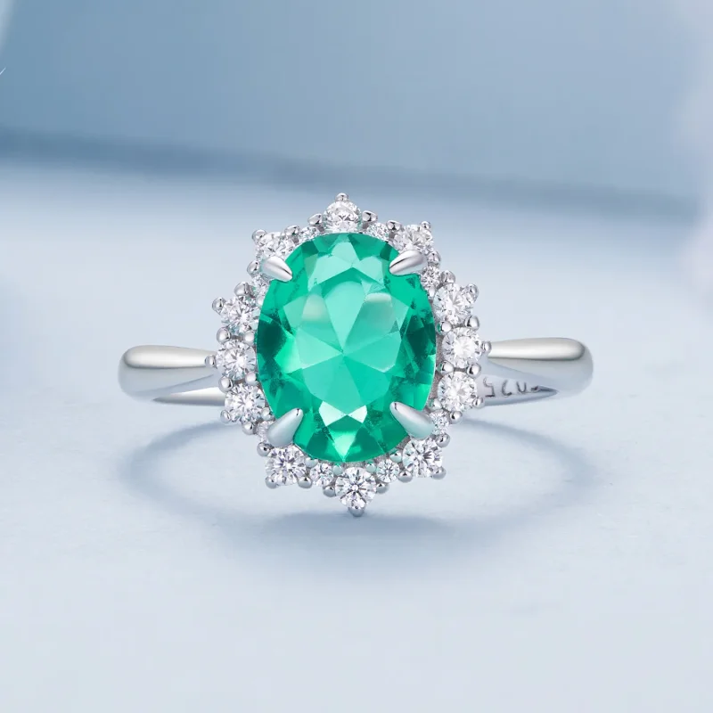(zdjęcie do) Pandora Style Jasnozielony Pierścionek z Falem - BSR448 - Wyświetl 3