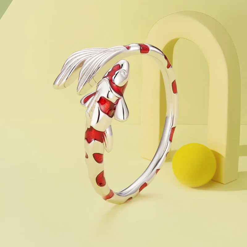 (zdjęcie do) Pandora Style Koi Otwarte Pierścień - BSR474-E - Wyświetl 2