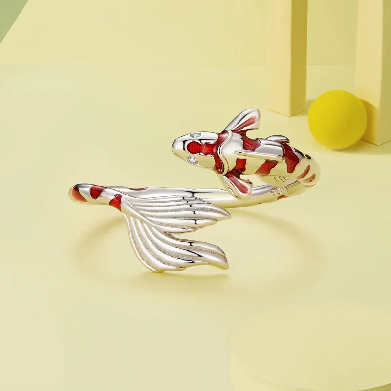 (zdjęcie do) Pandora Style Koi Otwarte Pierścień - BSR474-E - Wyświetl 3