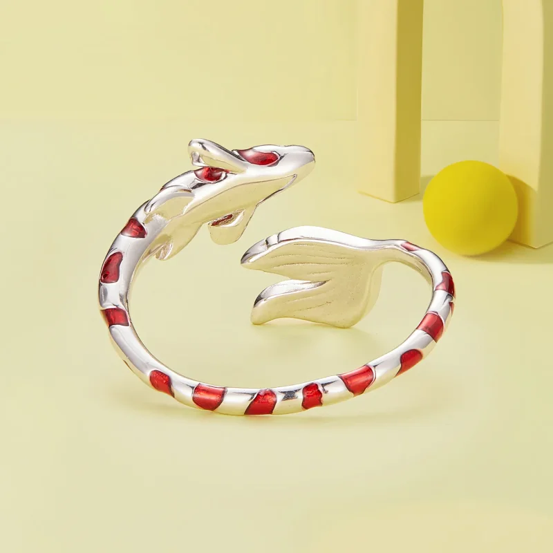 (zdjęcie do) Pandora Style Koi Otwarte Pierścień - BSR474-E - Wyświetl 4