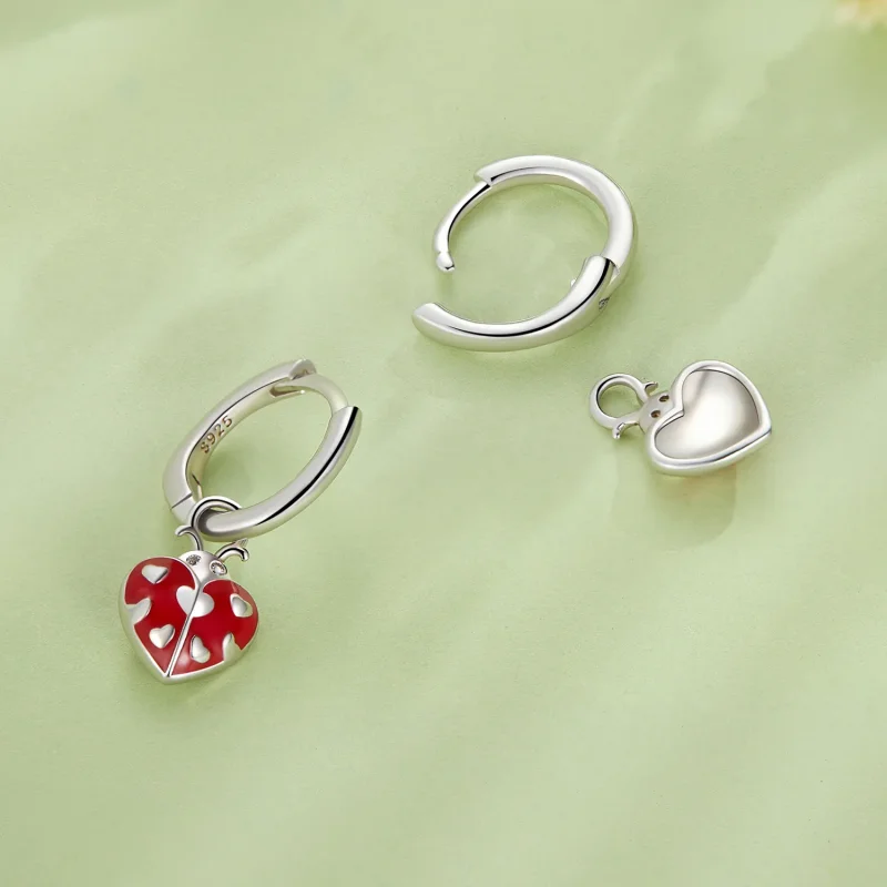 (zdjęcie do) Pandora Style Kolczyki w kształcie biedronki - SCE1573 - Wyświetl 4