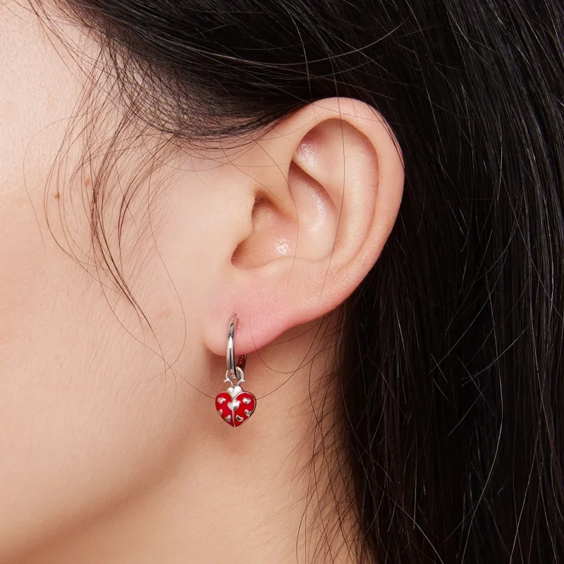 (zdjęcie do) Pandora Style Kolczyki w kształcie biedronki - SCE1573 - Wyświetl 7