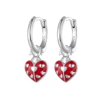 Pandora Style Kolczyki w kształcie biedronki - SCE1573
