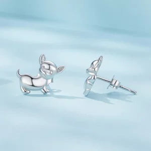 Pandora Style Kolczyki w kształcie Chihuahua - SCE1620