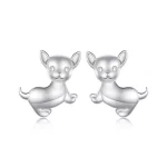 Pandora Style Kolczyki w kształcie Chihuahua - SCE1620
