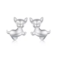 Pandora Style Kolczyki w kształcie Chihuahua - SCE1620