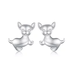 Pandora Style Kolczyki w kształcie Chihuahua - SCE1620