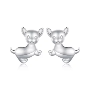 Pandora Style Kolczyki w kształcie Chihuahua - SCE1620