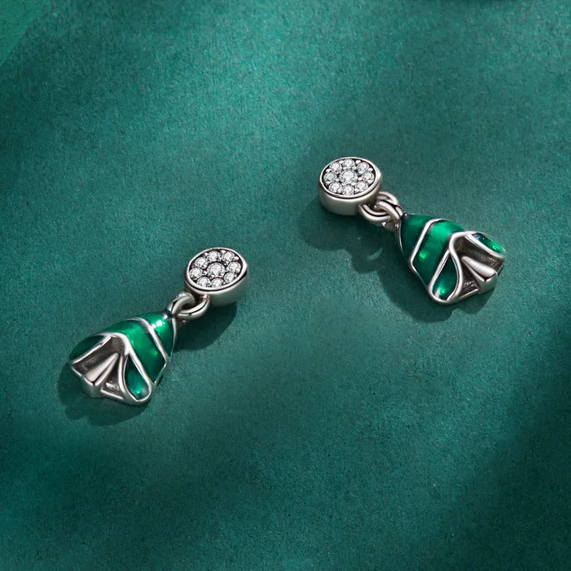 (zdjęcie do) Pandora Style Kolczyki w kształcie choinki - BSE919 - Wyświetl 4