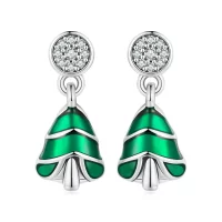 Pandora Style Kolczyki w kształcie choinki - BSE919
