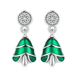 Pandora Style Kolczyki w kształcie choinki - BSE919