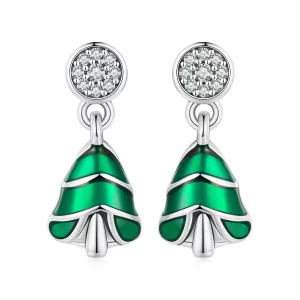 Pandora Style Kolczyki w kształcie choinki - BSE919
