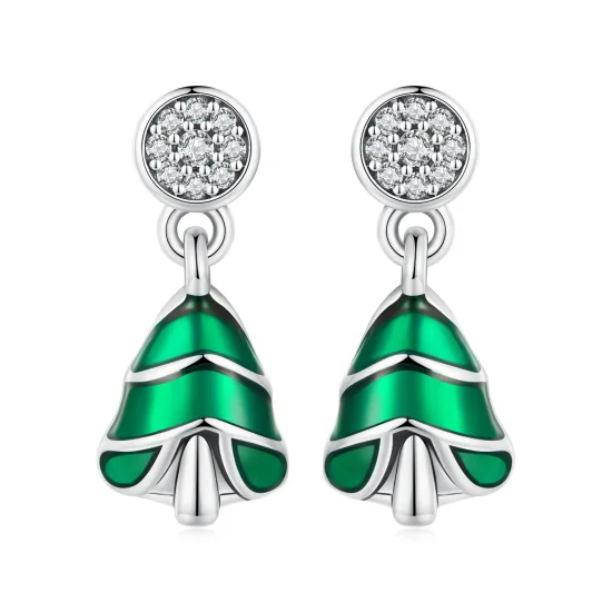 (zdjęcie do) Pandora Style Kolczyki w kształcie choinki - BSE919