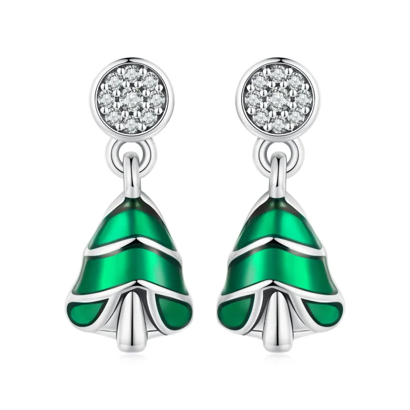 (zdjęcie do) Pandora Style Kolczyki w kształcie choinki - BSE919