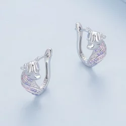Pandora Style Kolczyki w kształcie Jednorożca - BSE832