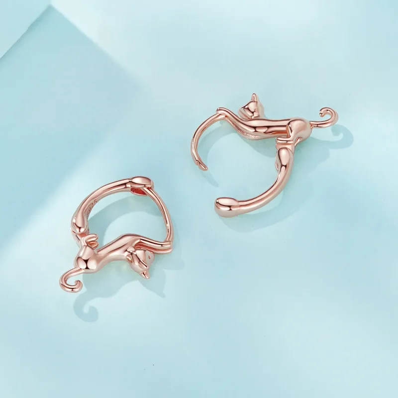 (zdjęcie do) Pandora Style Kolczyki w kształcie kociego ucha - SCE1488-LC - Wyświetl 4