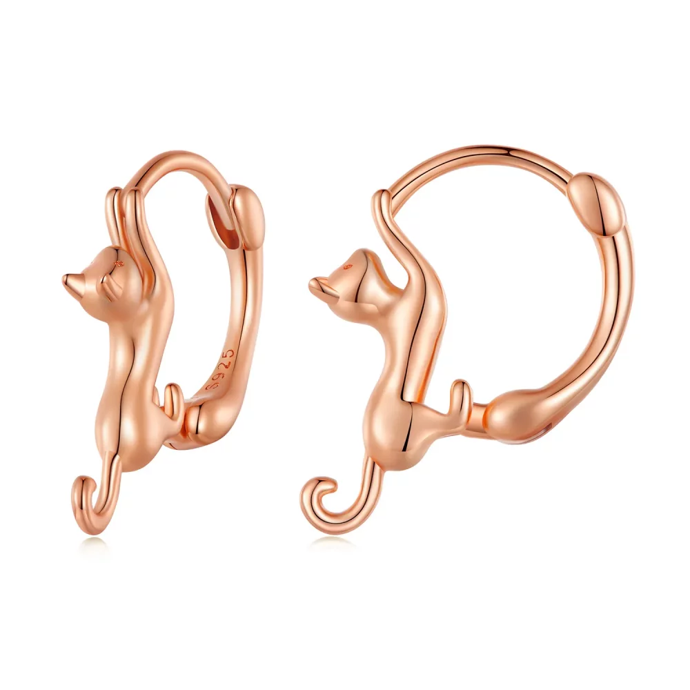 Pandora Style Kolczyki w kształcie kociego ucha - SCE1488-LC