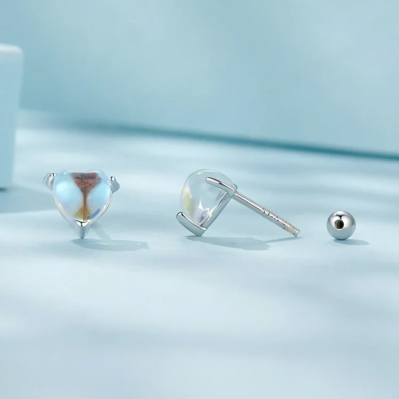 (zdjęcie do) Pandora Style Kolczyki z kamieniem księżycowym - SCE1629 - Wyświetl 4
