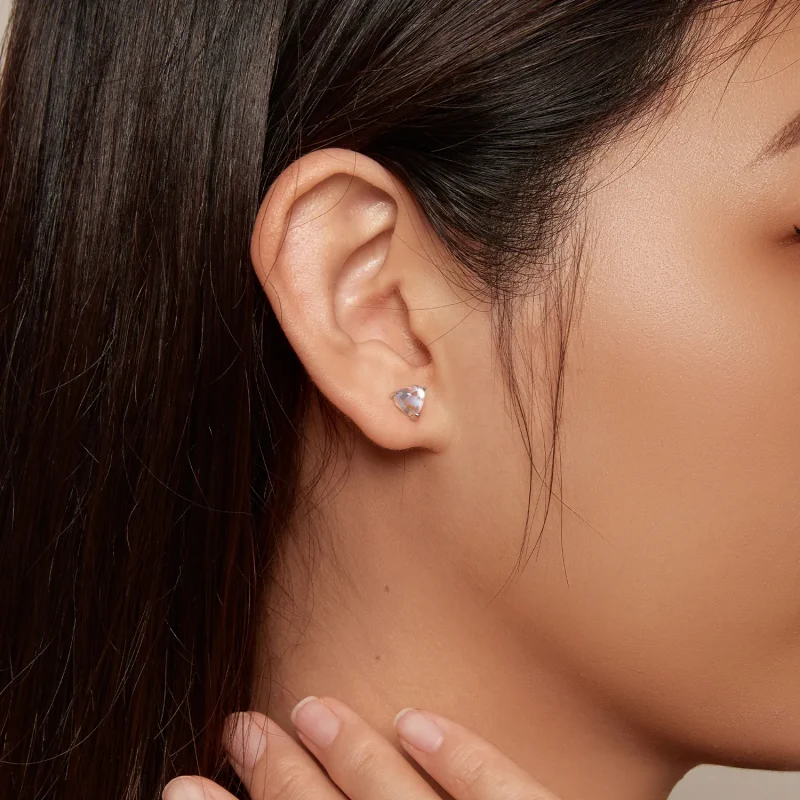 (zdjęcie do) Pandora Style Kolczyki z kamieniem księżycowym - SCE1629 - Wyświetl 5
