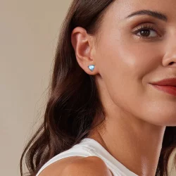 Pandora Style Kolczyki z kamieniem księżycowym - SCE1629