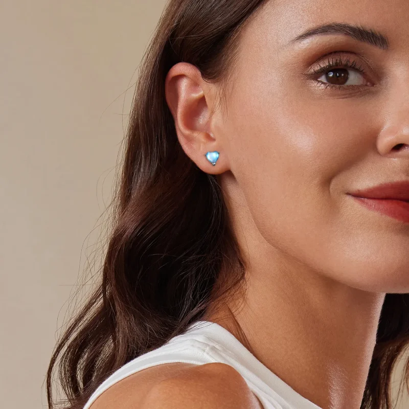 (zdjęcie do) Pandora Style Kolczyki z kamieniem księżycowym - SCE1629 - Wyświetl 9