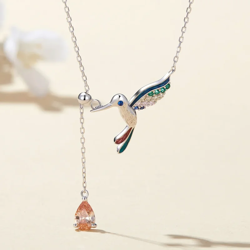 (zdjęcie do) Pandora Style Kolia z Kolibrem - BSN305 - Wyświetl 2