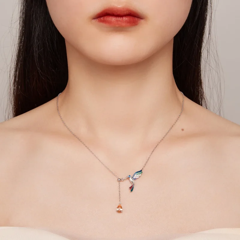 (zdjęcie do) Pandora Style Kolia z Kolibrem - BSN305 - Wyświetl 6