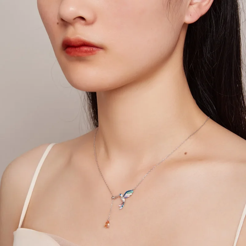 (zdjęcie do) Pandora Style Kolia z Kolibrem - BSN305 - Wyświetl 7