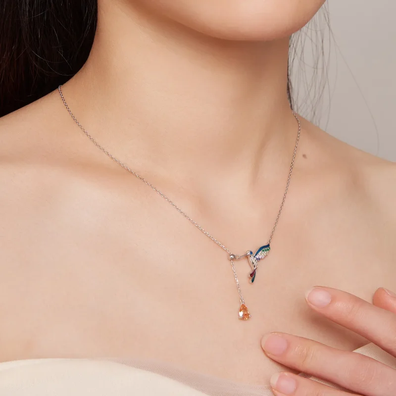 (zdjęcie do) Pandora Style Kolia z Kolibrem - BSN305 - Wyświetl 8