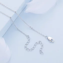 Pandora Style Kolorowy Naszyjnik z Serduszkiem - BSN320
