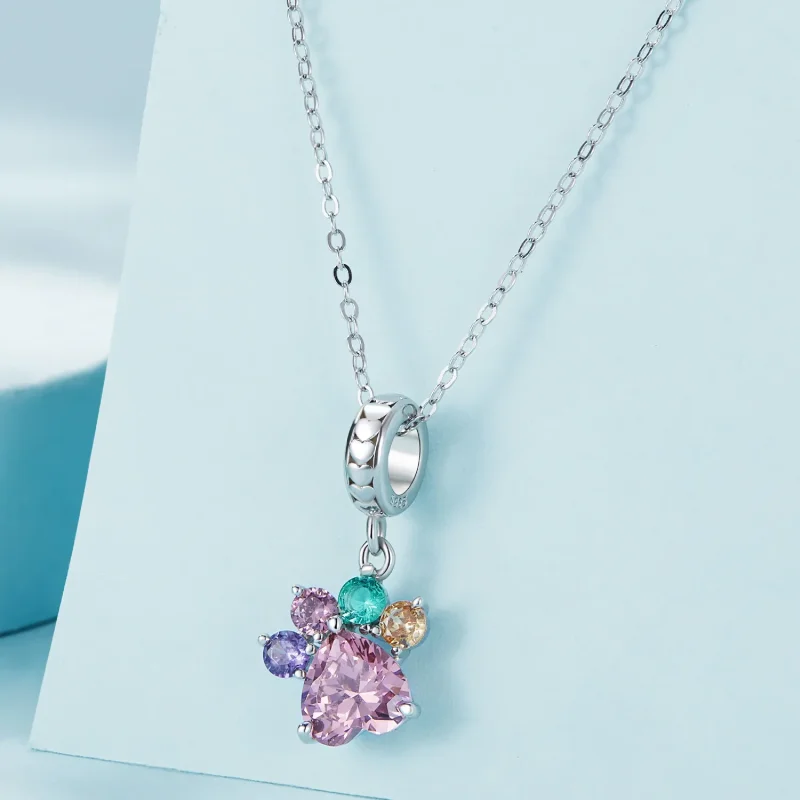 (zdjęcie do) Pandora Style Kolorowy Uroczy Wisiorek z Pazurkiem - SCC2478 - Wyświetl 2
