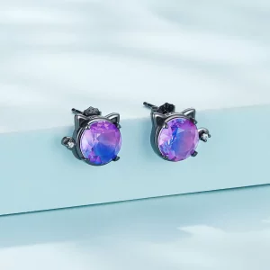 Pandora Style Kotki Kolczyki Sztyfty - SCE1568