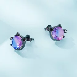 Pandora Style Kotki Kolczyki Sztyfty - SCE1568