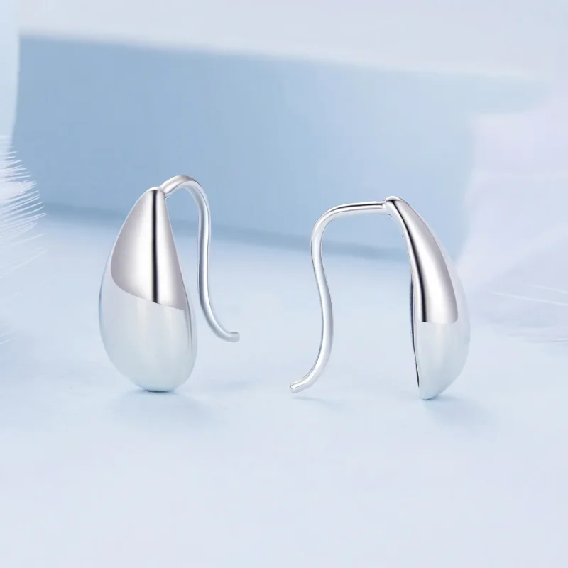 (zdjęcie do) Pandora Style Kropelki Wody Błysk Kolczyki - BSE869 - Wyświetl 2