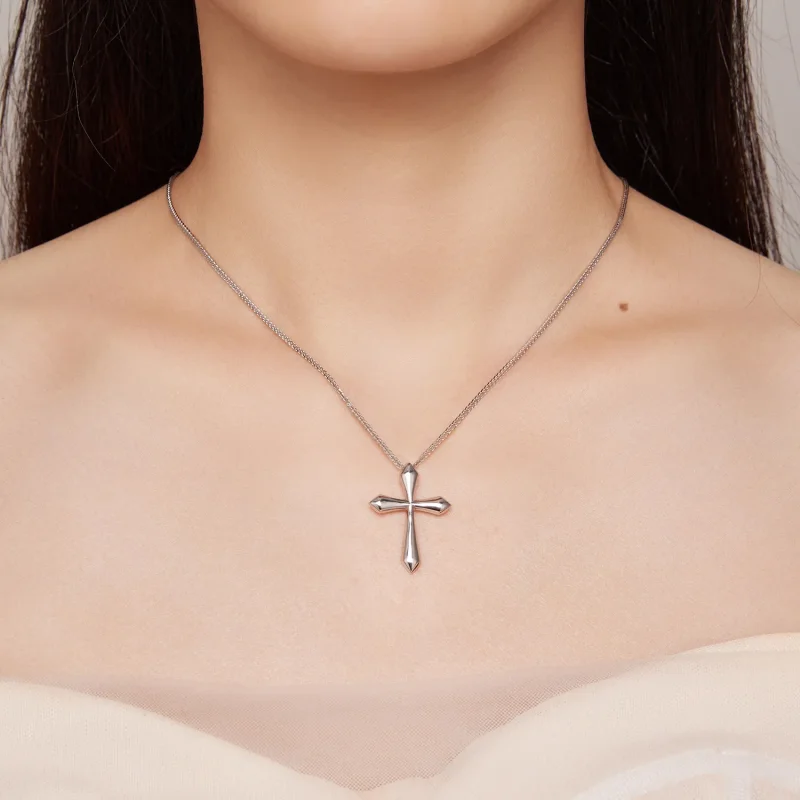 (zdjęcie do) Pandora Style Krzyżowy Naszyjnik Chopina - BSN304 - Wyświetl 5