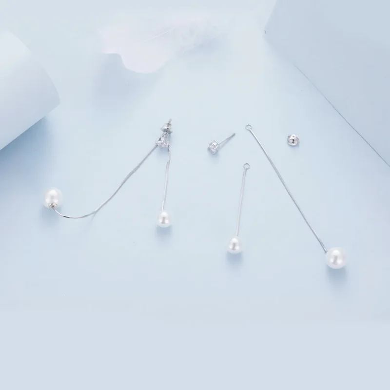 (zdjęcie do) Pandora Style Kwast Koralików Kolczyki Wiszące - BSE890 - Wyświetl 4