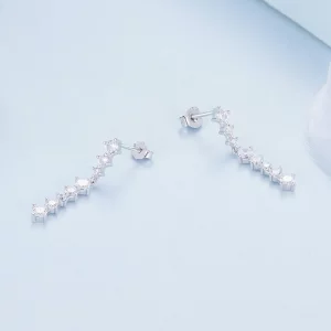 Pandora Style Kwiatki z Frędzlami Kolczyki - BSE870