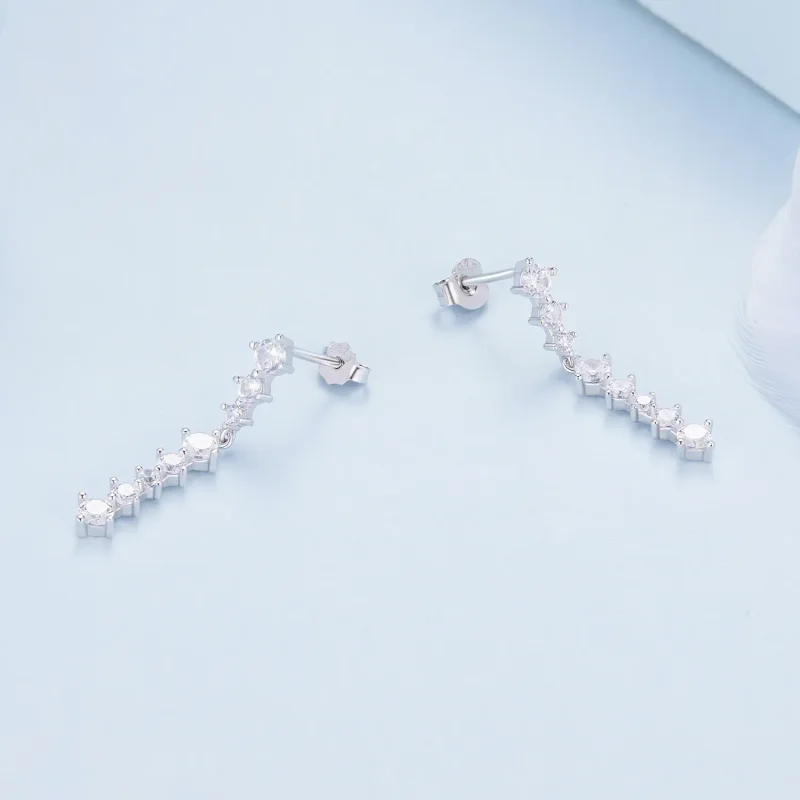 (zdjęcie do) Pandora Style Kwiatki z Frędzlami Kolczyki - BSE870 - Wyświetl 3
