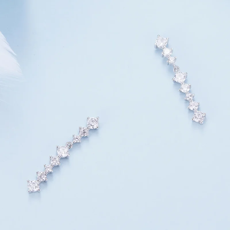 (zdjęcie do) Pandora Style Kwiatki z Frędzlami Kolczyki - BSE870 - Wyświetl 4