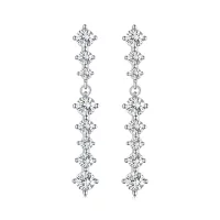 Pandora Style Kwiatki z Frędzlami Kolczyki - BSE870